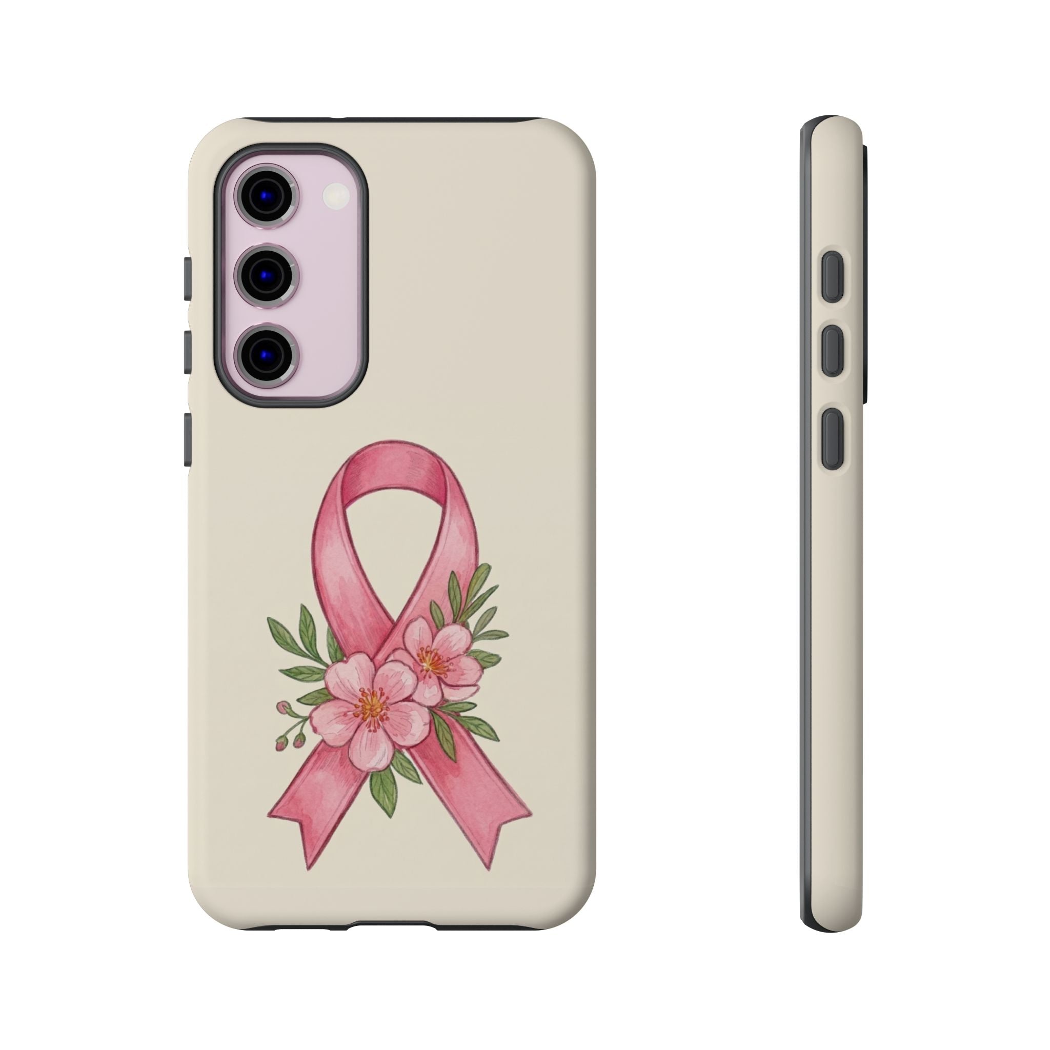 Floral Breast Cancer Awareness Case