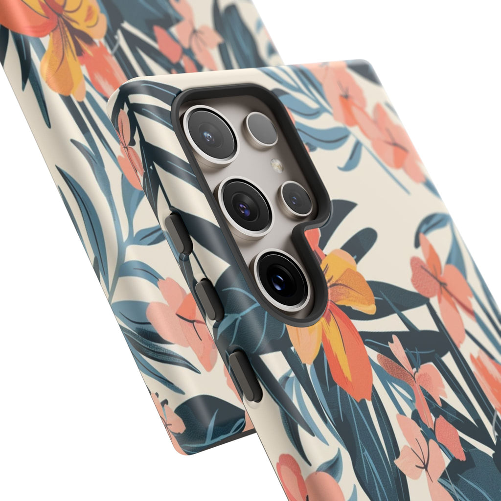 Tropical White and Blue Case
