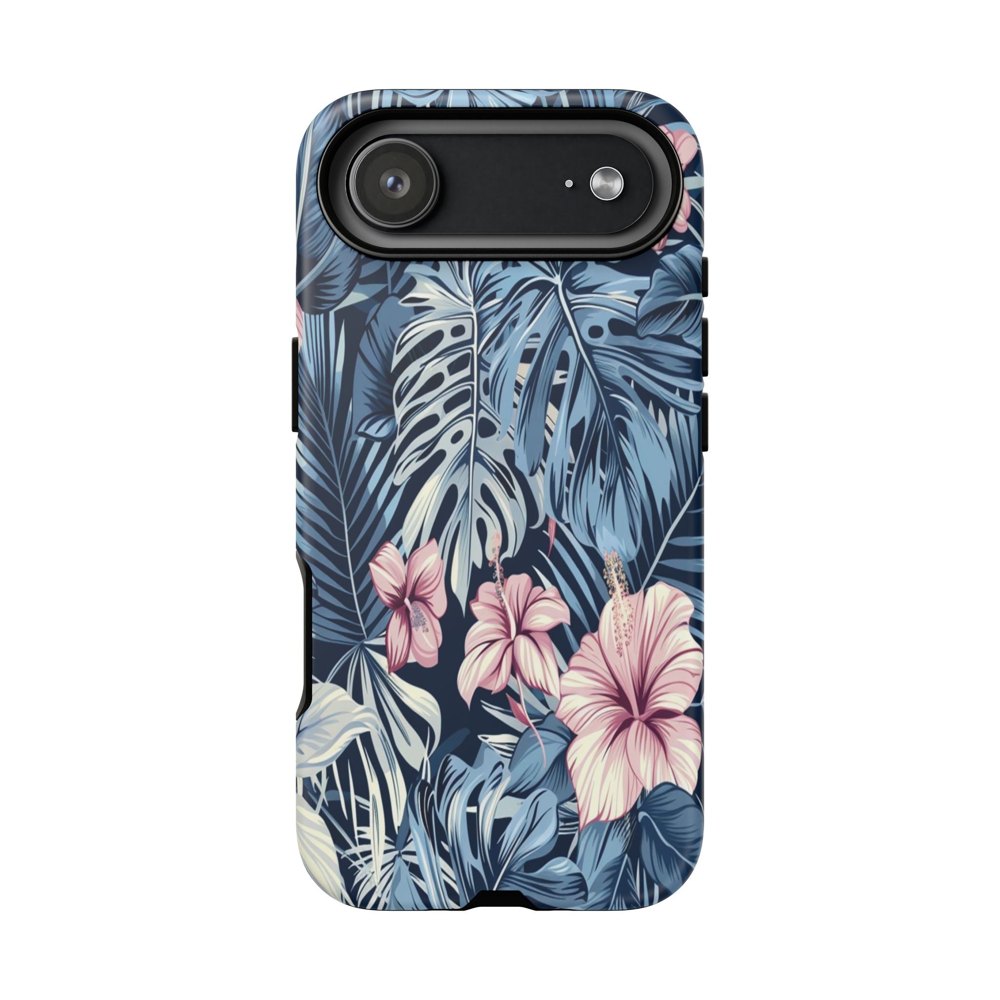 Tropical Hibiscus and Monstera Pattern