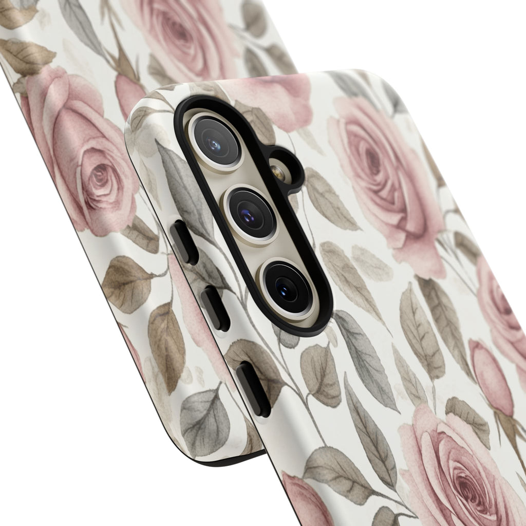 Elegant Watercolor Rose Case