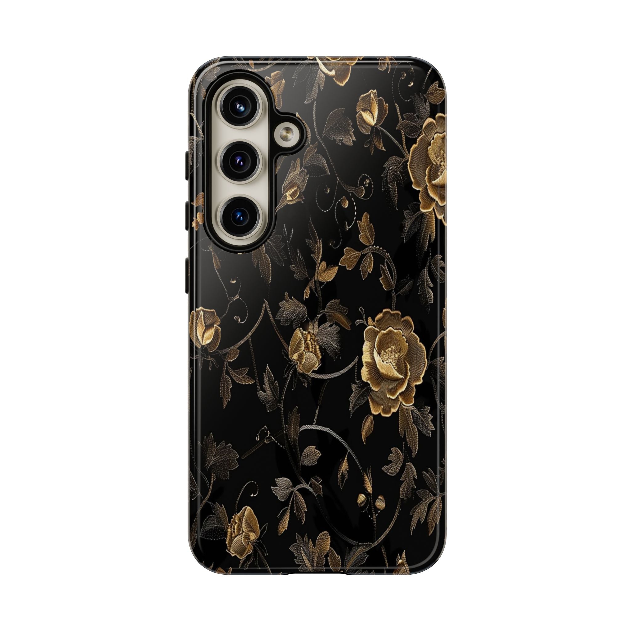 Golden Roses on Black