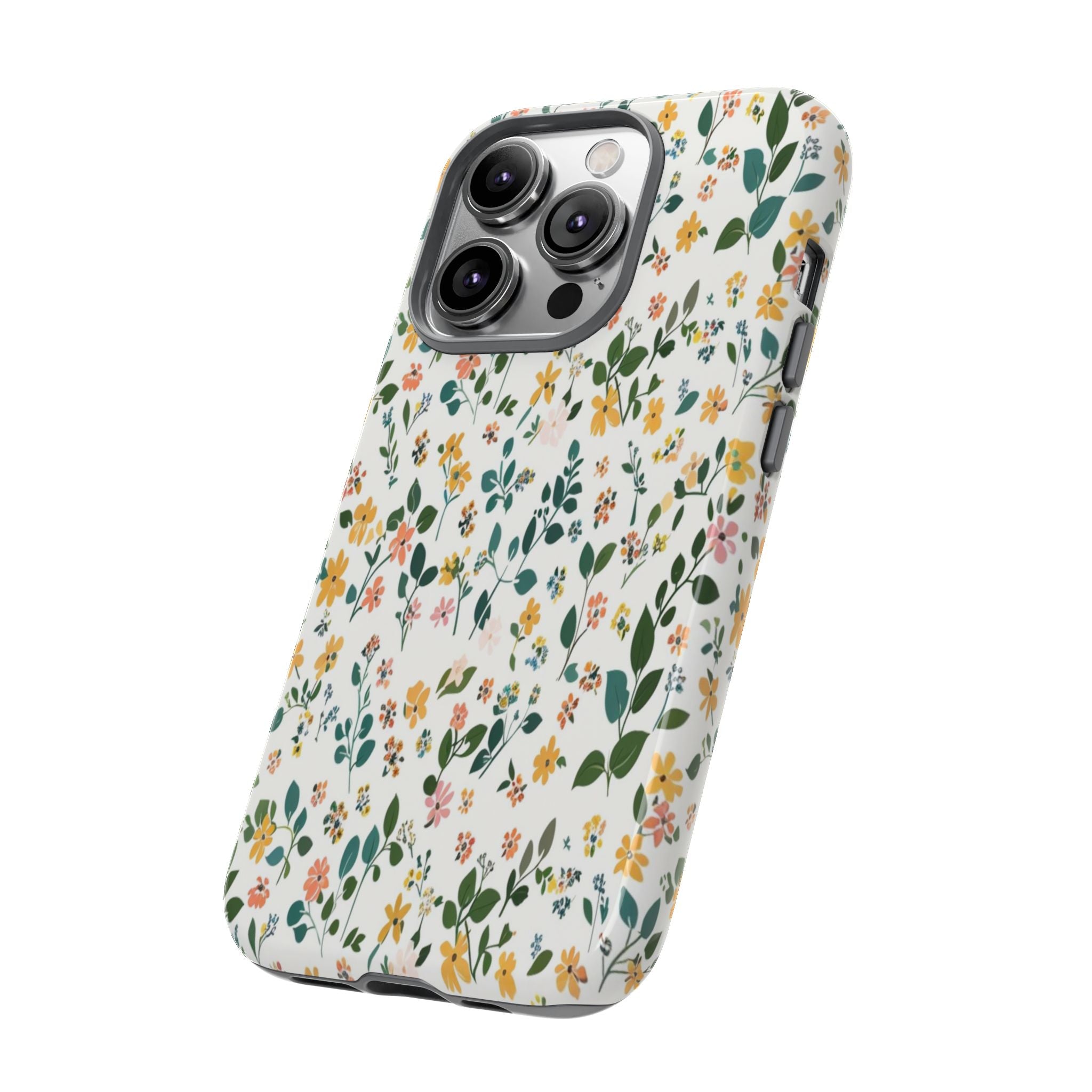 Pastel Leaves and Flowers Case