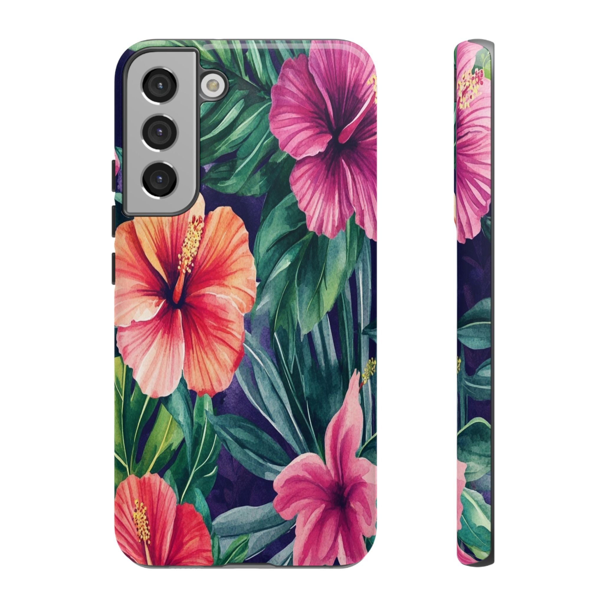 Navy Floral Watercolor