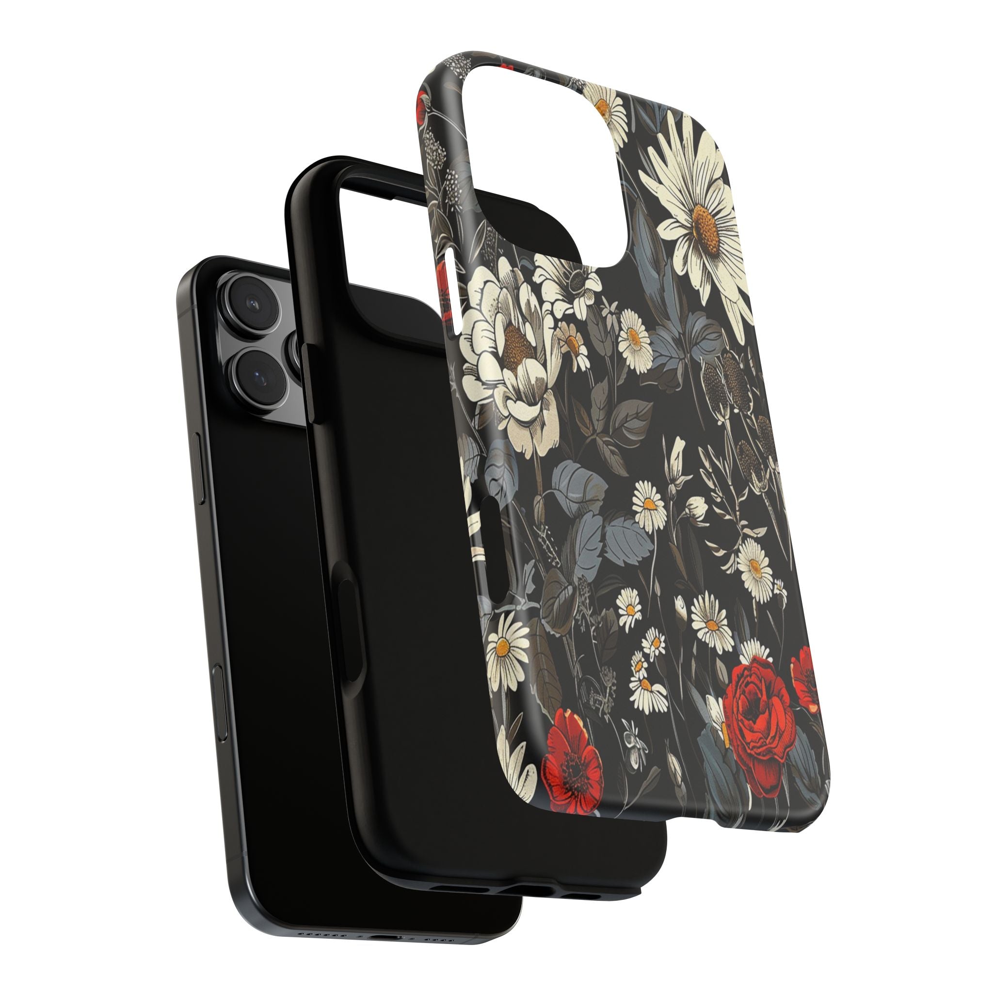 Dark Rose and Daisy Case