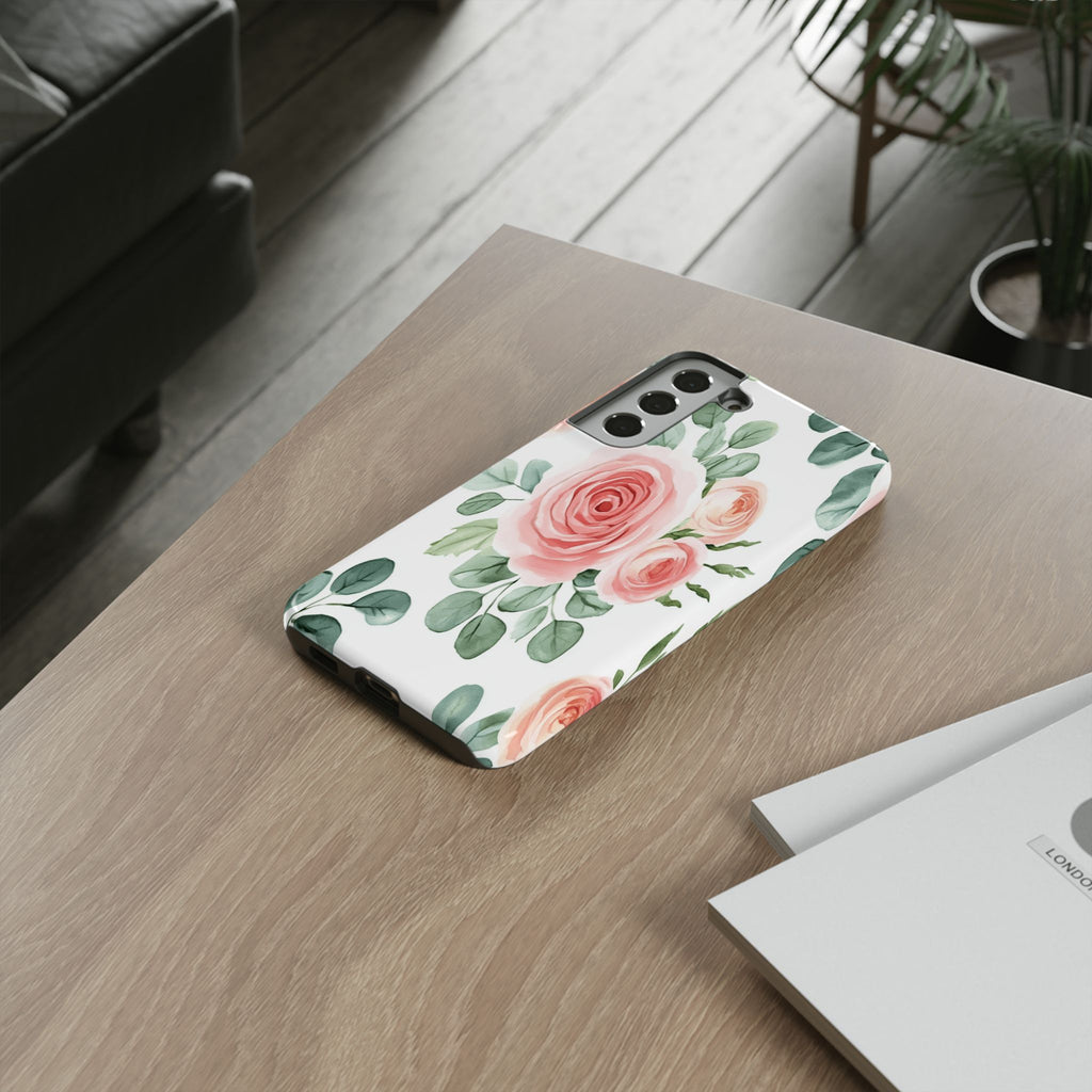 Delicate Watercolor Rose Case