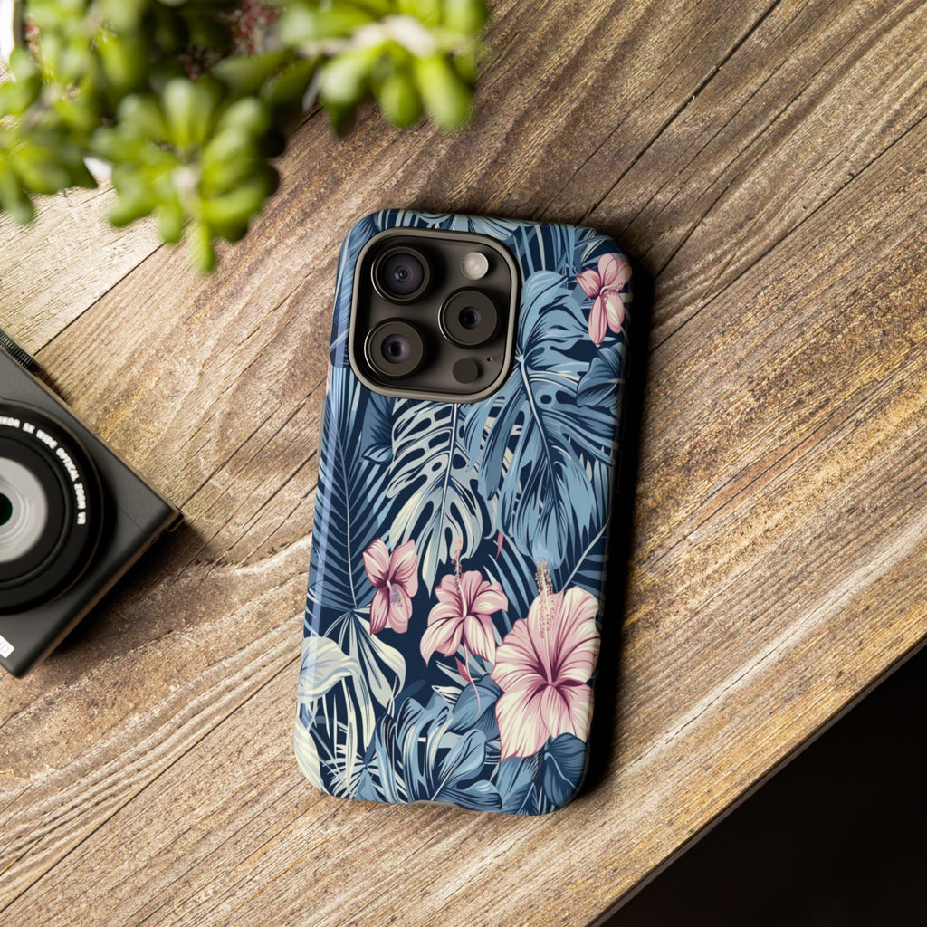Tropical Hibiscus and Monstera Case