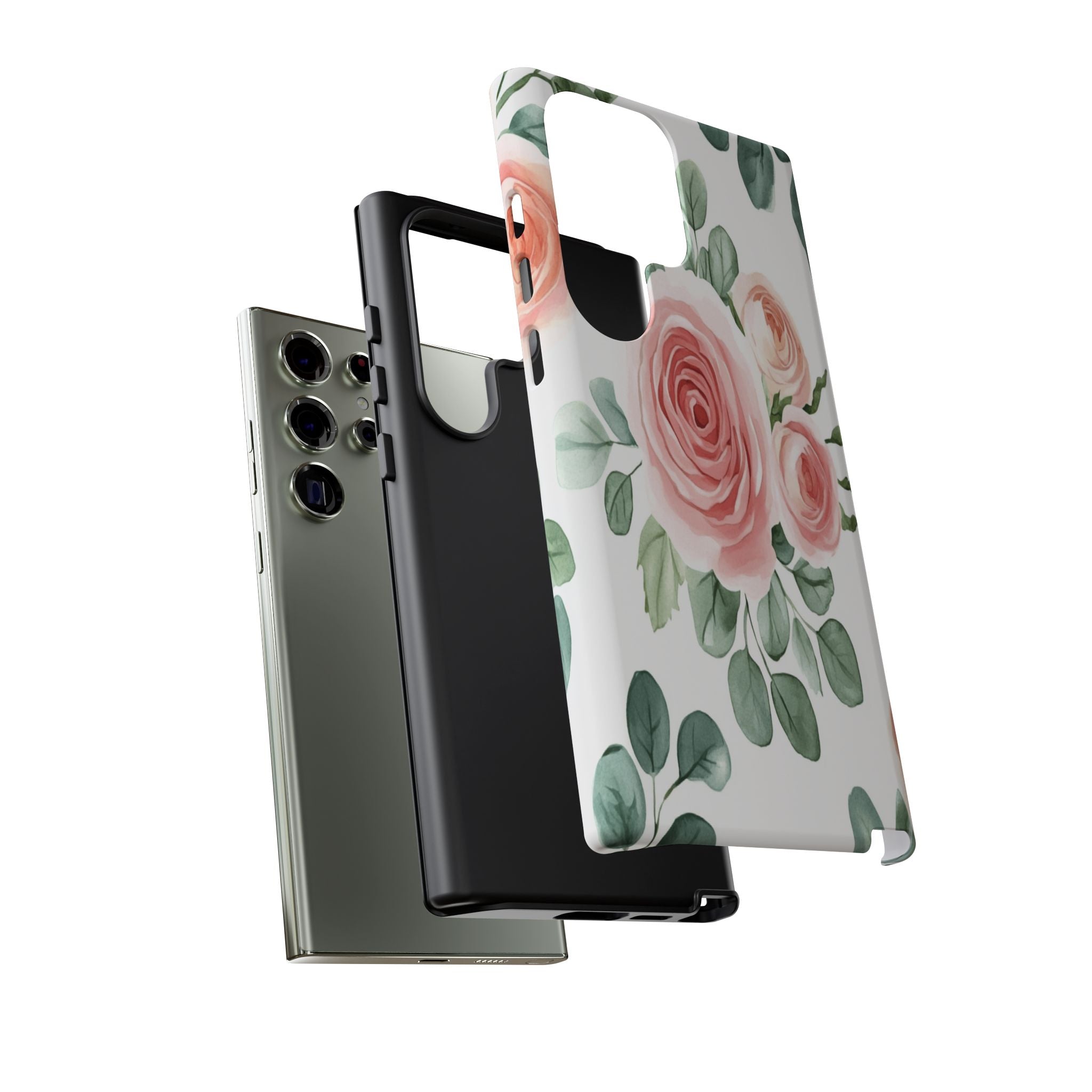 Delicate Watercolor Rose Case